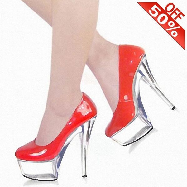 patent leather shallow round toe thick platform party 15cm models party 6 inches trend fashion cross dressing big size show, Black
patent leather shallow round toe thick platform party 15cm models party 6 inches trend fashion cross dressing big size show, Black