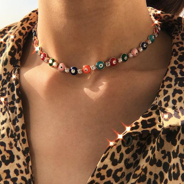 flatfoosie new arrival evil eye pendant necklace for women bead crystal charm collar long statement choker necklace boho jewelry, Silver
flatfoosie new arrival evil eye pendant necklace for women bead crystal charm collar long statement choker necklace boho jewelry, Silver