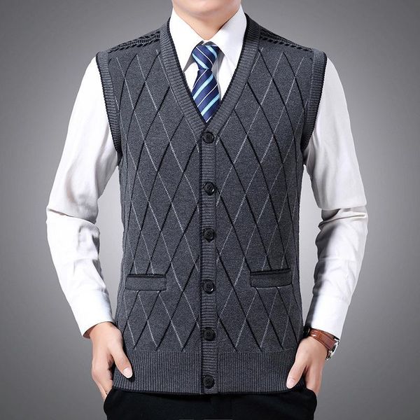 men's vests dimusi winter sleeveless warm jumper knitted waistcoats casual men slim fit pullovers sweater vest jackets clothing, Black;white
men's vests dimusi winter sleeveless warm jumper knitted waistcoats casual men slim fit pullovers sweater vest jackets clothing, Black;white