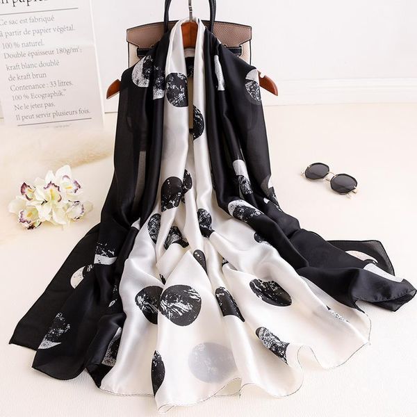 scarves spring fashionable silk scarf polka dot shawl wrap women long bandana foulard femme summer beach cover-ups 180*90cm1, Blue;gray
scarves spring fashionable silk scarf polka dot shawl wrap women long bandana foulard femme summer beach cover-ups 180*90cm1, Blue;gray