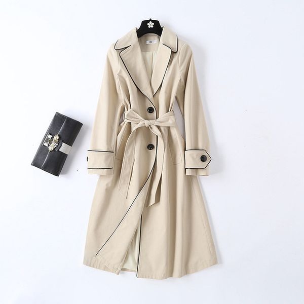 2020 new fashion women's casual coat vintage runway long trench autumn winter windbreaker outerwear female, Tan;black
2020 new fashion women's casual coat vintage runway long trench autumn winter windbreaker outerwear female, Tan;black