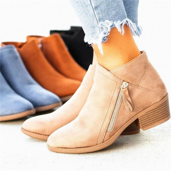 New Women Autumn Winter Flock Ankle Boots Slip-on Round Square Heel Booties Woman Shoes High Heels Sexy Size 43 Women Shoes #K561, Black
New Women Autumn Winter Flock Ankle Boots Slip-on Round Square Heel Booties Woman Shoes High Heels Sexy Size 43 Women Shoes #K561, Black