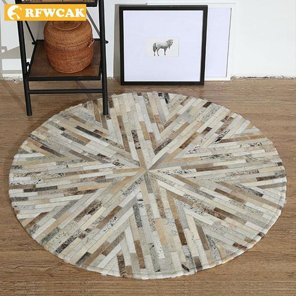 carpets contemporary and contracted cowhide mosaic nordic sitting room table mat study bedroom bedside circular carpet1
carpets contemporary and contracted cowhide mosaic nordic sitting room table mat study bedroom bedside circular carpet1