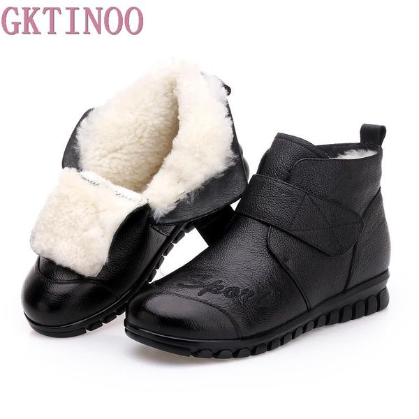 gktinoo winter shoes women flats ankle boots woman fashion genuine leather boots mother casual non-slip wool warm snow, Black
gktinoo winter shoes women flats ankle boots woman fashion genuine leather boots mother casual non-slip wool warm snow, Black