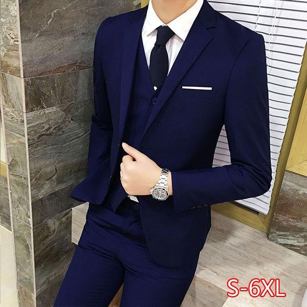 3pcs/set luxury plus size men suit set formal blazer +vest +pants suits sets oversize for men's wedding office business suit set1, White;black
3pcs/set luxury plus size men suit set formal blazer +vest +pants suits sets oversize for men's wedding office business suit set1, White;black