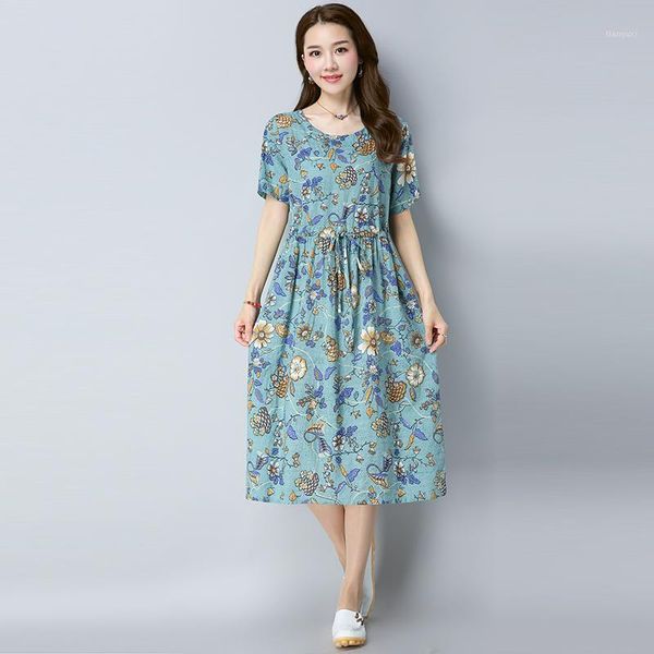 fashion 2020 new women dresses casual cotton linen print loose summer dress short sleeve o-neck waist drawstring vintage dress1, Black;gray
fashion 2020 new women dresses casual cotton linen print loose summer dress short sleeve o-neck waist drawstring vintage dress1, Black;gray