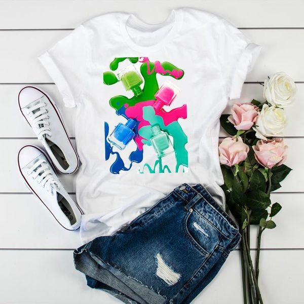 women 2020 fashion 3d cute printed paint make up tshirts t clothes shirt womens ladies graphic female tee t-shirt clothing, White
women 2020 fashion 3d cute printed paint make up tshirts t clothes shirt womens ladies graphic female tee t-shirt clothing, White