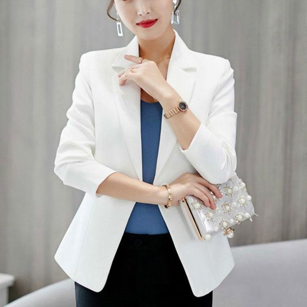 autumn spring women blazer jacket 2020 slim fit single button short office lady black white jackets female blazers femme mujer, White;black
autumn spring women blazer jacket 2020 slim fit single button short office lady black white jackets female blazers femme mujer, White;black