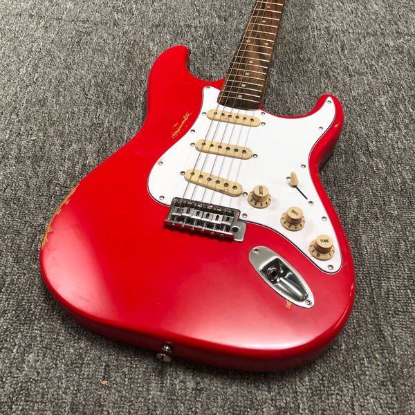 st electric guitar, factory custom store, latest candy apple red and blue, color optional
st electric guitar, factory custom store, latest candy apple red and blue, color optional