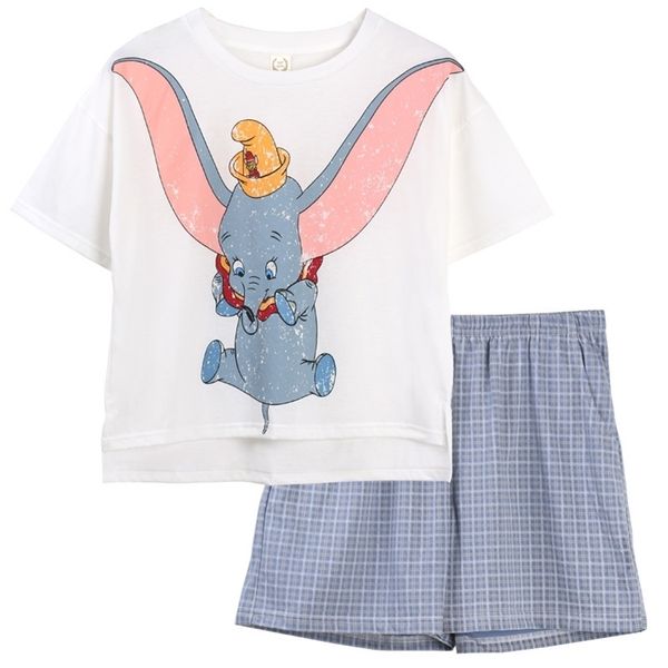 women summer cotton short sleeved cartoon pajama sets t -shirt with shorts girls home wear clothes two pieces suit sleepwear y200708, Black;red
women summer cotton short sleeved cartoon pajama sets t -shirt with shorts girls home wear clothes two pieces suit sleepwear y200708, Black;red