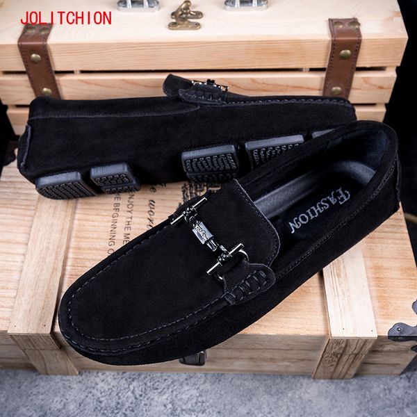 brand men loafers men's casual shoes suede leather mocassim masculino breathable slip on boat shoes chaussures hommes 201012, Black
brand men loafers men's casual shoes suede leather mocassim masculino breathable slip on boat shoes chaussures hommes 201012, Black