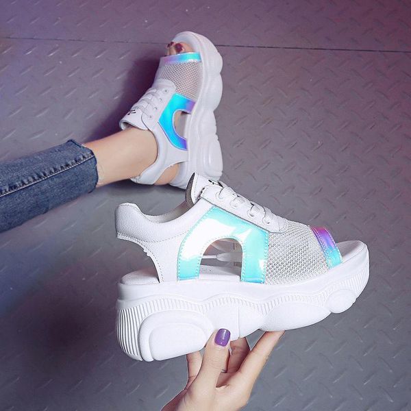 women shoes height incresing shoes women sandals platform mesh breathable ladies shoe colleges students sandals, Black
women shoes height incresing shoes women sandals platform mesh breathable ladies shoe colleges students sandals, Black