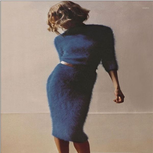 new new mink cashmere fluffy elegant lady style winter high end customized dark blue color slim fit dress of morandi z1331, Black;gray
new new mink cashmere fluffy elegant lady style winter high end customized dark blue color slim fit dress of morandi z1331, Black;gray