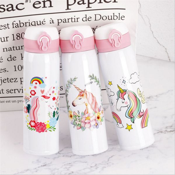 500 ml bottles capacity drinking cartoon unicorn stainless steel vacuum flasks water bottle kids gift kitchen tools
500 ml bottles capacity drinking cartoon unicorn stainless steel vacuum flasks water bottle kids gift kitchen tools