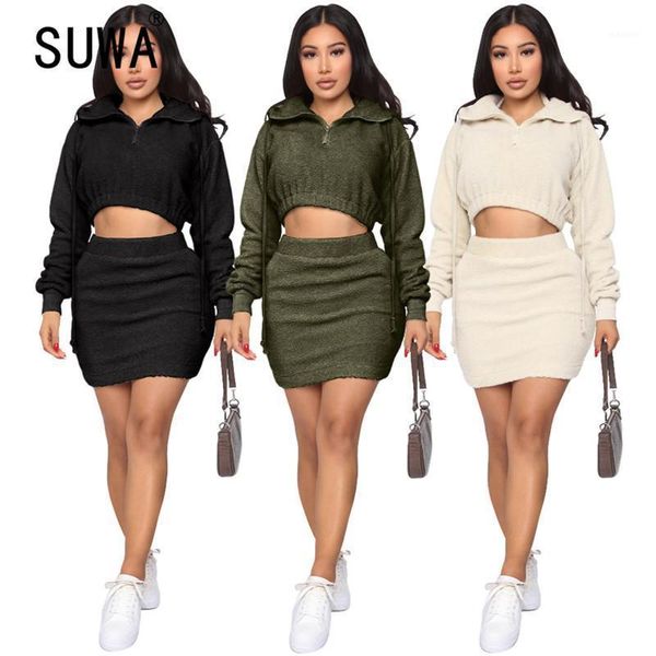solid color women skirt set long sleeve 2 pieces crop and skirt suit ladies elegant outfits1, Gray
solid color women skirt set long sleeve 2 pieces crop and skirt suit ladies elegant outfits1, Gray