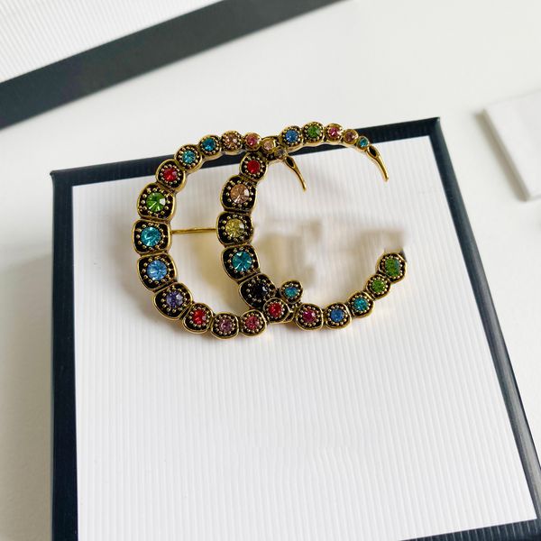 new women designer brooch colorful crystal letter pin brooches ladies lapel pins rhinestone corsage jewelry clothing accessary gifts, Gray
new women designer brooch colorful crystal letter pin brooches ladies lapel pins rhinestone corsage jewelry clothing accessary gifts, Gray