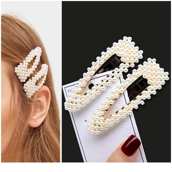 1set handmade pearls hair clips pin for women fashion geometric flower barrettes headwear girls sweet hairpins hair ac qylawj, Black;brown
1set handmade pearls hair clips pin for women fashion geometric flower barrettes headwear girls sweet hairpins hair ac qylawj, Black;brown