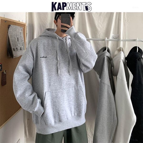 men's hoodies & sweatshirts kapments harajuku hip hop hooded for men 2021 couple fashions streetwear male desginer loose solid clothing, Black
men's hoodies & sweatshirts kapments harajuku hip hop hooded for men 2021 couple fashions streetwear male desginer loose solid clothing, Black