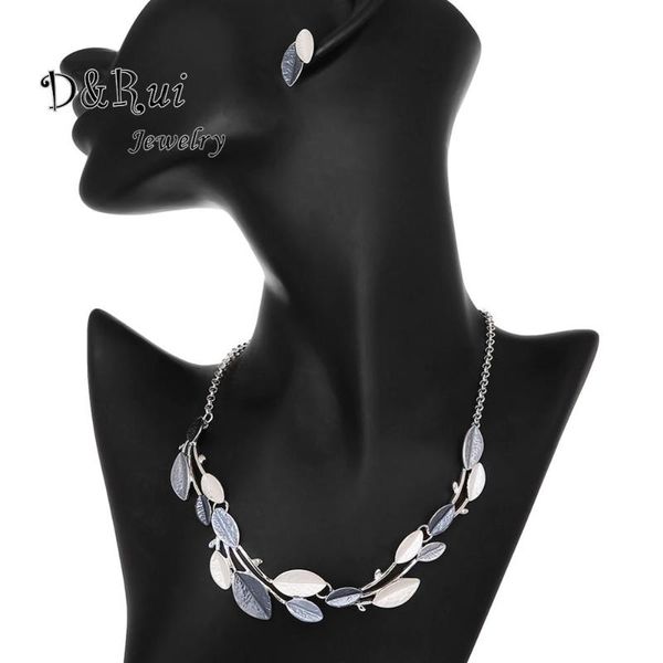 enamel leaf necklaces earrings sets for women charming chains choker necklace set couple friends jewelry gift, Silver
enamel leaf necklaces earrings sets for women charming chains choker necklace set couple friends jewelry gift, Silver