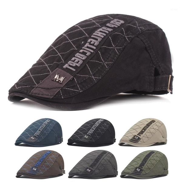cotton middle-aged men's korean beret cap breathable color matching embroidery sun hat sunscreen sunscreen hat flat, Blue;gray
cotton middle-aged men's korean beret cap breathable color matching embroidery sun hat sunscreen sunscreen hat flat, Blue;gray