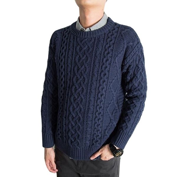 fall men's pullover sweater casual soft and comfortable pullover sweater thick warm dark blue men's sweater 201123, White;black
fall men's pullover sweater casual soft and comfortable pullover sweater thick warm dark blue men's sweater 201123, White;black