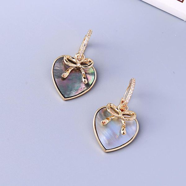 dangle & chandelier balanbiu exquisite shell heart crystal ornament gold color bowknot drop earrings for women gift fashion jewelry, Silver
dangle & chandelier balanbiu exquisite shell heart crystal ornament gold color bowknot drop earrings for women gift fashion jewelry, Silver