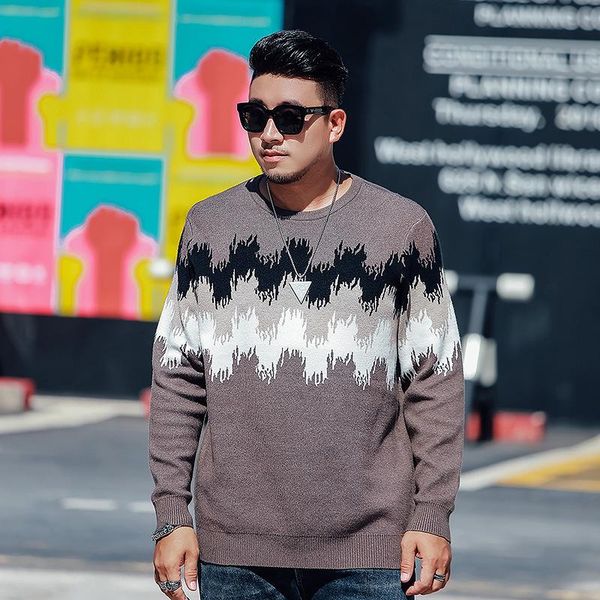 men's sweaters jacquard o-neck men 2021 autumn winter casual streetwear pullover clothes oversized 5xl 6xl 7xl, White;black
men's sweaters jacquard o-neck men 2021 autumn winter casual streetwear pullover clothes oversized 5xl 6xl 7xl, White;black