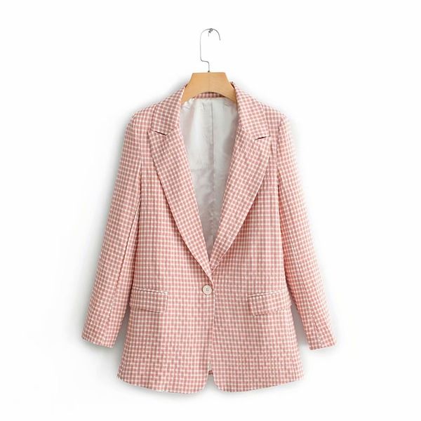 spring-autumn women chic plaid za blazer female fashion red-white plaid single button blazers for office lady outwear mujer y201026, White;black
spring-autumn women chic plaid za blazer female fashion red-white plaid single button blazers for office lady outwear mujer y201026, White;black