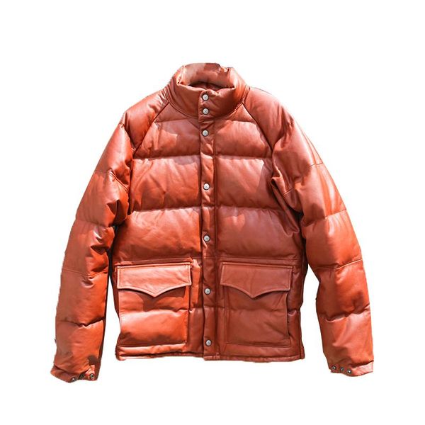 men's leather & faux sd460 super warm mens genuine ykk zipper goat 90% duck feather thick down jacket, Black
men's leather & faux sd460 super warm mens genuine ykk zipper goat 90% duck feather thick down jacket, Black
