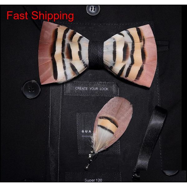 2020 original design men's bow tie pink feather bow artificial leather bow tie brooch wooden box qylvxe beauty888, Black;gray
2020 original design men's bow tie pink feather bow artificial leather bow tie brooch wooden box qylvxe beauty888, Black;gray