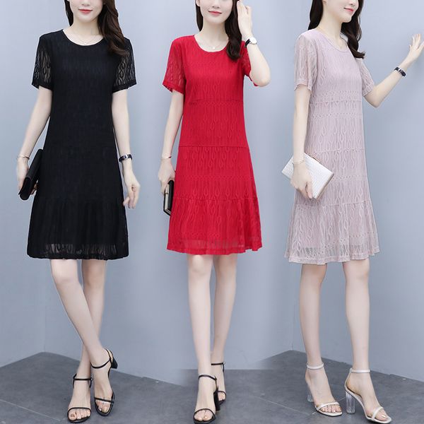 womens plus size in lace summer short sleeve casual skinny party loose dressed as beach twhb, Black;gray
womens plus size in lace summer short sleeve casual skinny party loose dressed as beach twhb, Black;gray