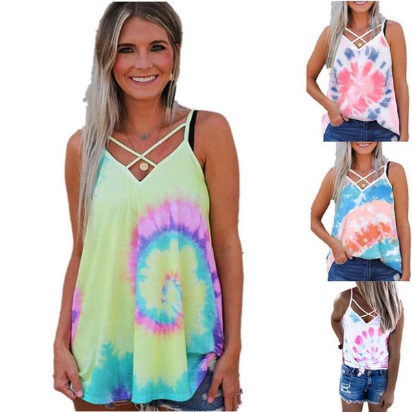 tie dye tank hollow out tee shirts women v-neck casual sleeveless tees female tie-dye vest1, White
tie dye tank hollow out tee shirts women v-neck casual sleeveless tees female tie-dye vest1, White