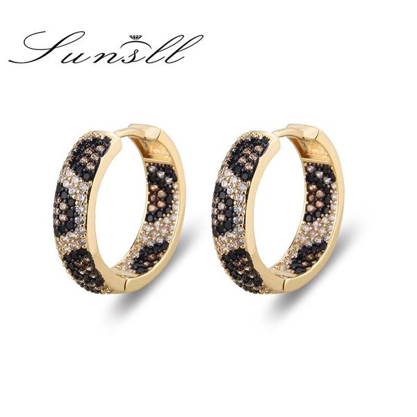 sunsll fashion luxury copper zircon leopard hoop earrings ladies wedding shiny jewelry round earrings girlfriend birthday gifts, Golden;silver
sunsll fashion luxury copper zircon leopard hoop earrings ladies wedding shiny jewelry round earrings girlfriend birthday gifts, Golden;silver