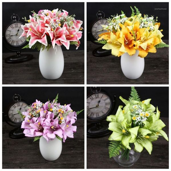 decorative flowers & wreaths home wedding garden decor artificial fake lily flower bouquet of flowers1
decorative flowers & wreaths home wedding garden decor artificial fake lily flower bouquet of flowers1