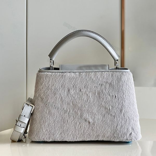 5a mink fur leather shoulder bag totes handbag messenger bag designer metal rivet snaps 48865 27cm l232
5a mink fur leather shoulder bag totes handbag messenger bag designer metal rivet snaps 48865 27cm l232