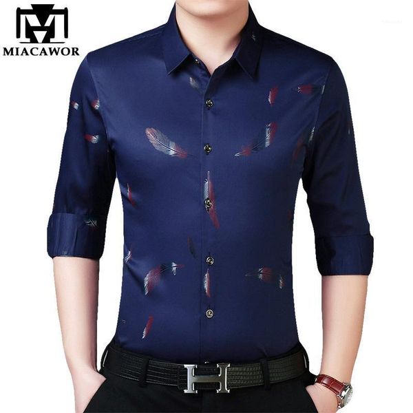 miacawor 2020 new casual shirts print men shirts slim fit social shirt long sleeve camisa masculina c4521, White;black
miacawor 2020 new casual shirts print men shirts slim fit social shirt long sleeve camisa masculina c4521, White;black