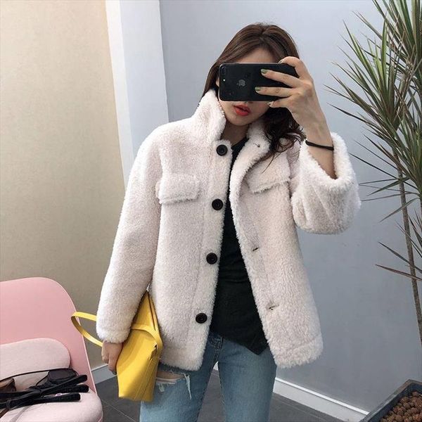 new fashion womens wool woman short lamb jacket wool coat fashion harajuku jacket drop shipping good quality, Black
new fashion womens wool woman short lamb jacket wool coat fashion harajuku jacket drop shipping good quality, Black