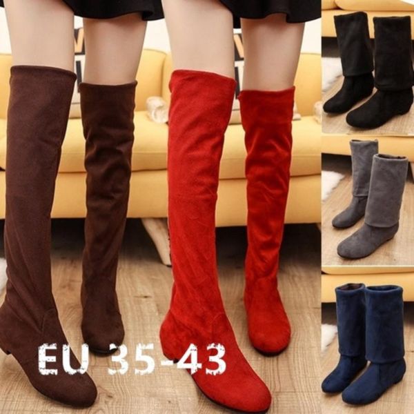 over the knee boots women female women shoes suede long boots winter fashion thigh high winter shoes plus size, Black
over the knee boots women female women shoes suede long boots winter fashion thigh high winter shoes plus size, Black