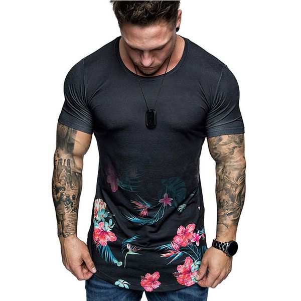 summer floral rose black men's round neck color short-sleeved t-shirt, style european and american slim men's pullover trend, White;black
summer floral rose black men's round neck color short-sleeved t-shirt, style european and american slim men's pullover trend, White;black