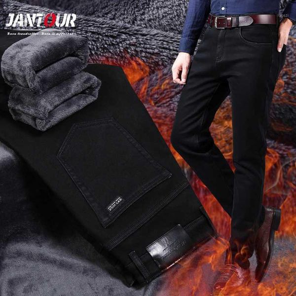 brand winter men's warm fleece jeans stretch casual straight thick denim flannel jeans soft black pant trousers plus size 28-401, Blue
brand winter men's warm fleece jeans stretch casual straight thick denim flannel jeans soft black pant trousers plus size 28-401, Blue