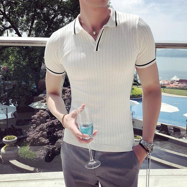 british style summer shirt men fashion 2020 streetwear knitted breathable slim fit short sleeve1, White;black
british style summer shirt men fashion 2020 streetwear knitted breathable slim fit short sleeve1, White;black