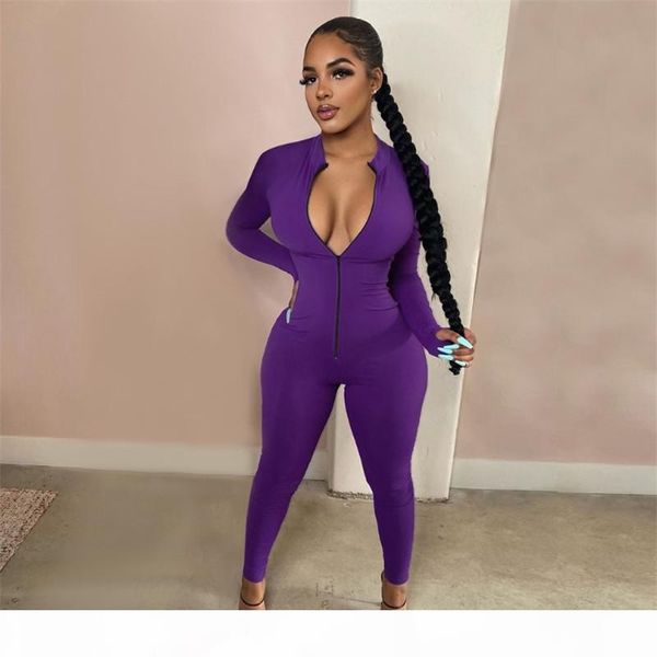 women plain jumpsuit solid color rompers long sleeve bodysuit zipper neck overalls s-xl leggings fall winter casual clothing 3820, Gray
women plain jumpsuit solid color rompers long sleeve bodysuit zipper neck overalls s-xl leggings fall winter casual clothing 3820, Gray
