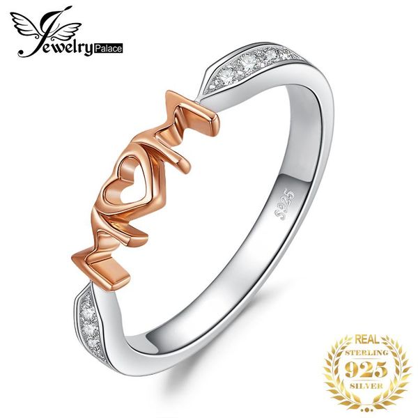 cluster rings jpalace mom family love rose gold ring 925 sterling silver for women stackable band jewelry fine, Golden;silver
cluster rings jpalace mom family love rose gold ring 925 sterling silver for women stackable band jewelry fine, Golden;silver
