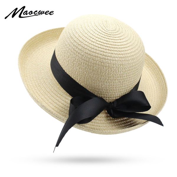 wide brim hats summer cute bow straw hat women's sunbonnet bucket roll-up hem classic beach cap sun for women and girl boater chapeau, Blue;gray
wide brim hats summer cute bow straw hat women's sunbonnet bucket roll-up hem classic beach cap sun for women and girl boater chapeau, Blue;gray