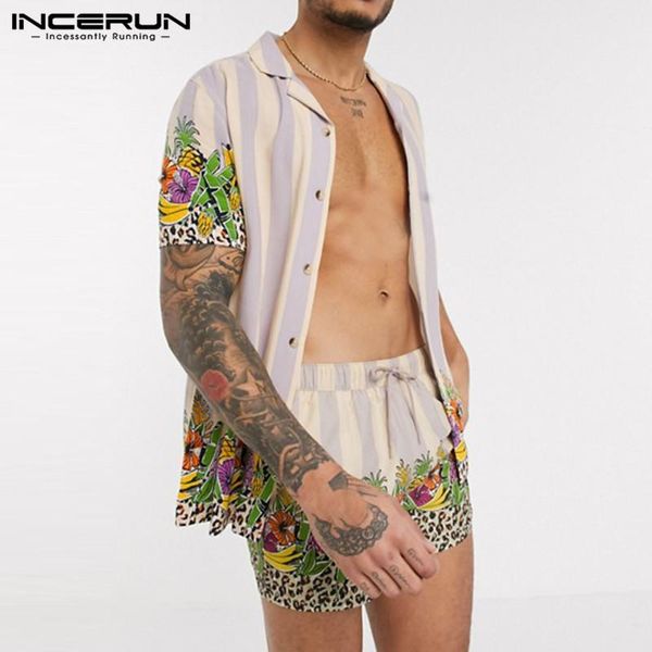 incerun summer men hawaiian sets printed 2020 streetwear short sleeve lapel shirt beach shorts 2 pieces chic vacation men sets 7, Gray
incerun summer men hawaiian sets printed 2020 streetwear short sleeve lapel shirt beach shorts 2 pieces chic vacation men sets 7, Gray