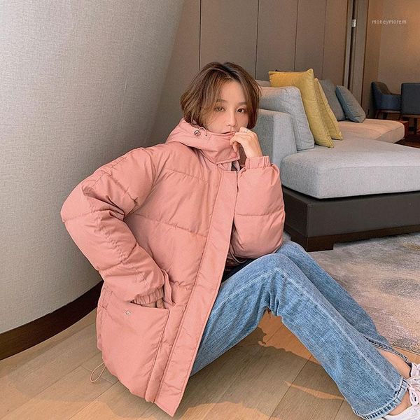 women's down & parkas 2021 casual loose short hooded parka fashion winter jacket women solid office lady cotton padded coat1, Black
women's down & parkas 2021 casual loose short hooded parka fashion winter jacket women solid office lady cotton padded coat1, Black