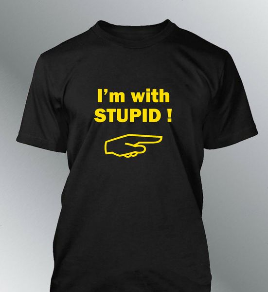 t-shirt fits i 'm with stupid s m l xl xxl humour mens crew sport hooded sweatshirt hoodie
t-shirt fits i 'm with stupid s m l xl xxl humour mens crew sport hooded sweatshirt hoodie