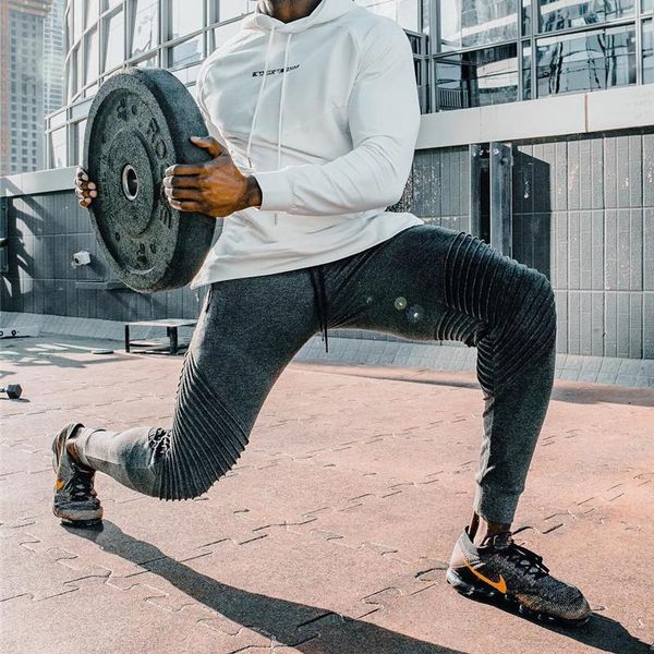 men's pants high stretch tight mens gym sport pant men fitness muscle pleated soccer trousers elastic sweatpants jogging joggers, Black
men's pants high stretch tight mens gym sport pant men fitness muscle pleated soccer trousers elastic sweatpants jogging joggers, Black
