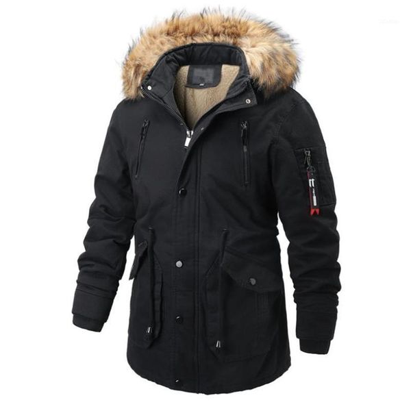 men's down & parkas fashion winter men's cotton jacket plus velvet thick large fur collar coat hooded casual warm size coat1, Black
men's down & parkas fashion winter men's cotton jacket plus velvet thick large fur collar coat hooded casual warm size coat1, Black
