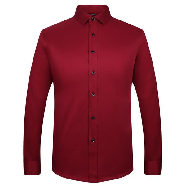 men's casual shirts fashion wine red bamboo fiber business turn-down collar solid slim fit, White;black
men's casual shirts fashion wine red bamboo fiber business turn-down collar solid slim fit, White;black